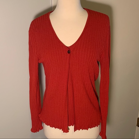 Jones New York Sweaters Jones New York Red Cardigan Set M Poshmark